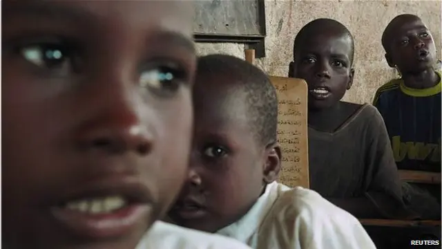 Niños de la escuela islámica Almajiri en Maiduguri