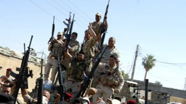 တီကရစ် မြို့ မြောက်ဘက်ပိုင်း ရပ်ကွက် တခု မှာတော့ အစိုးရ တပ်ဖွဲ့တွေ အခိုင် အမာ ခြေကုပ်ယူ