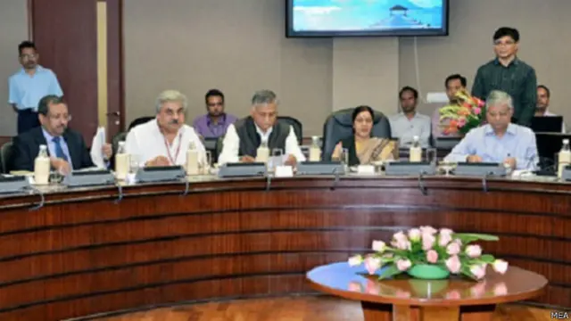 विदेश मंत्री सुषमा स्वराज की इराक मुद्दे पर बैठक