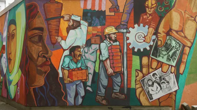 जर्मनी, बर्लिन, स्ट्रीट आर्ट, आप्रवासी