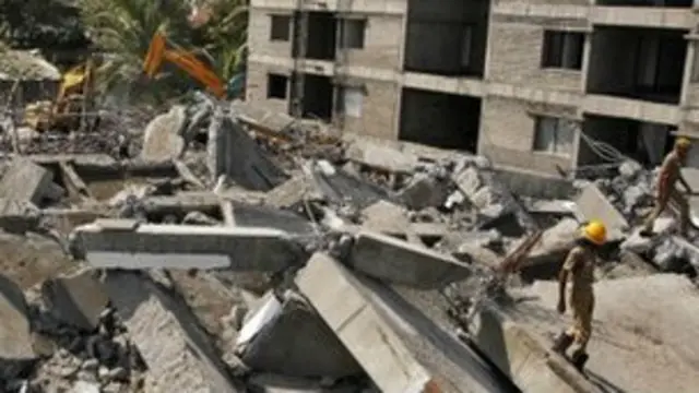 Une photo d'archives d'un bâtiment en ruine