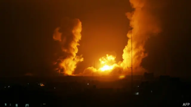 Ataques aéreos sobre Gaza