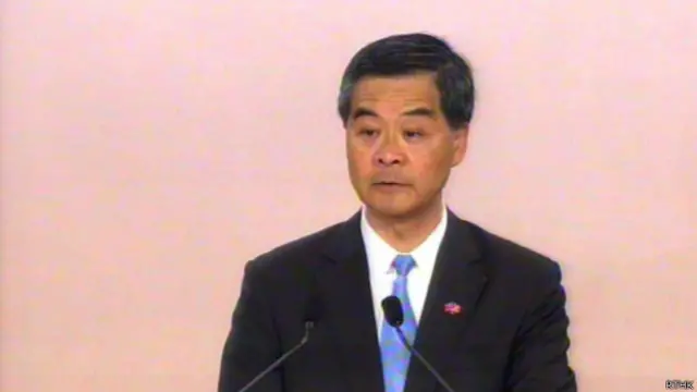 香港行政长官梁振英（01/07/2014）