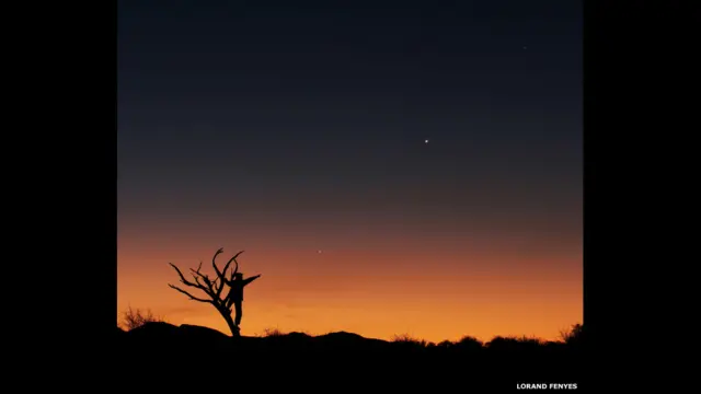 Três planetas alinhados © Lóránd Fényes (Hungria)