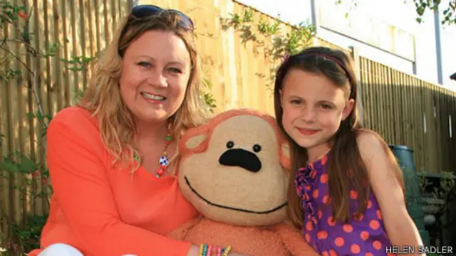 Helen Sadler y su hija Josephine