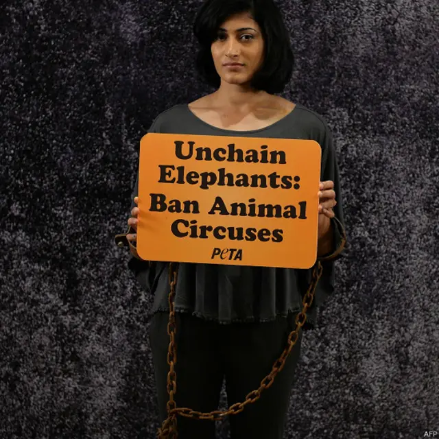 पेटा, प्रदर्शन, अश्विनी पोनप्पा