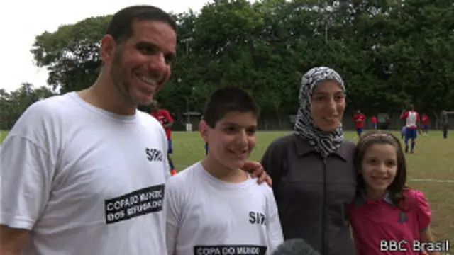 Família de sírios que vive em São Paulo | Foto: BBC Brasil