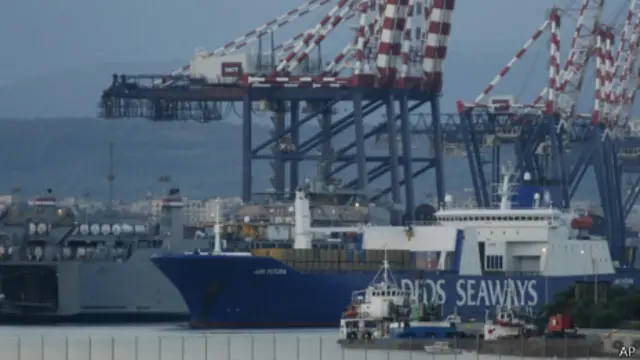 Embarcación danesa con armas sirias