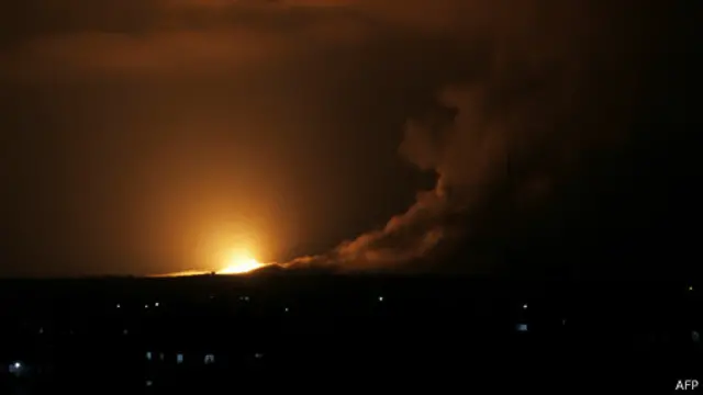 هجمات الجيش الإسرائيلي جاءت بعد إطلاق قذائف صاروخية من غزة على جنوب إسرائيل.