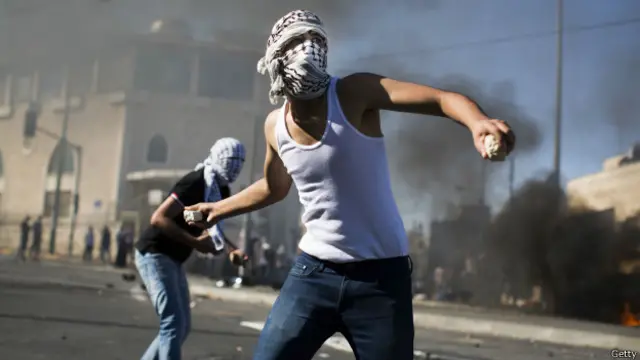 Палестинские демонстранты