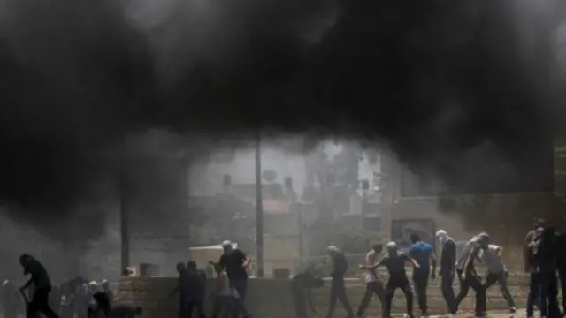 وقعت الاشتباكات في شعفاط بعد العثور على جثة الشاب الفلسطيني.