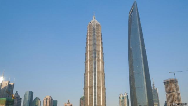 Rascacielos en China.
