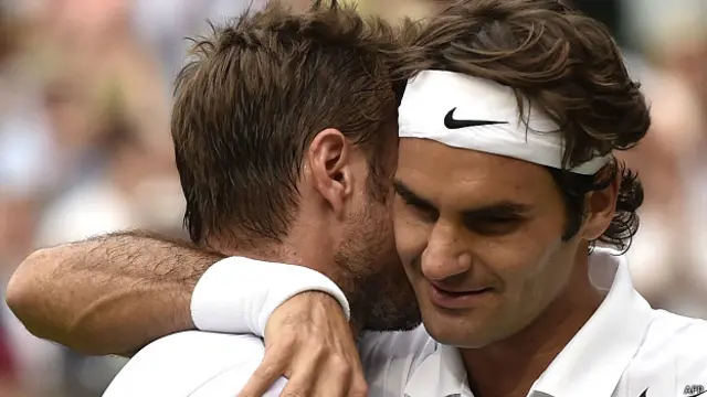 स्टैन वावरिंका और रोजर फ़ेडरर, विंबलडन 2014