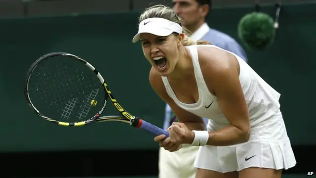 La canadiense Bouchard es una de las tenistas que usa Babolat.