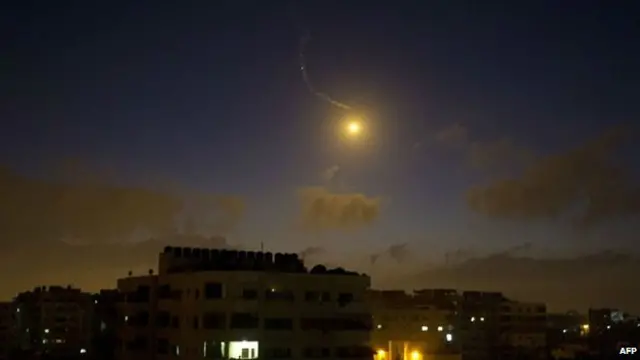 След палестинской ракеты