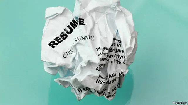 Скомканное резюме