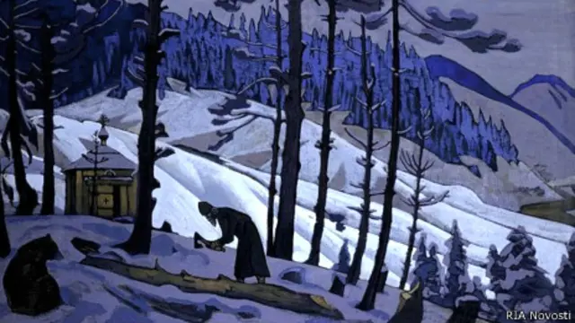 Николай Рерих: "Сергий-строитель"