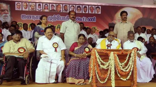 डीएमके और आईयूएमएल के नेता एक मंच पर