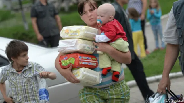 Беженцы покидают юго-восток Украины