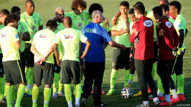 Treino da seleção brasileira em Fortaleza
