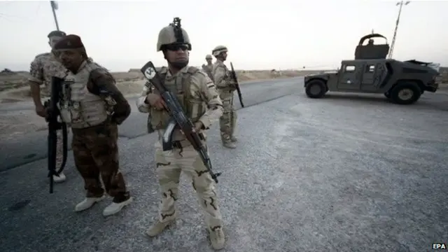 Quân đội Iraq đang tuần tra chung với Ả Rập Saudi 
