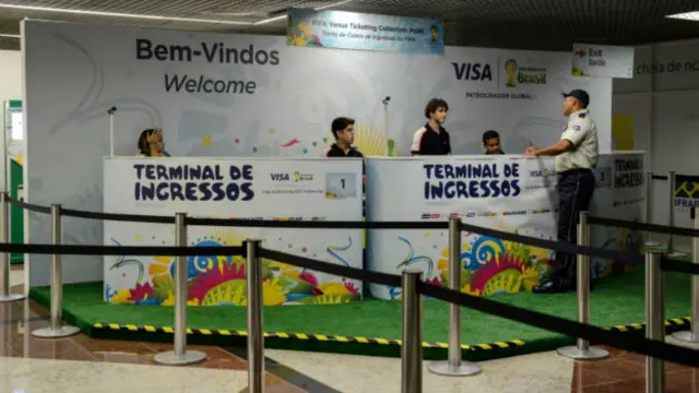 Terminal de ingressos em Salvador (AFP)