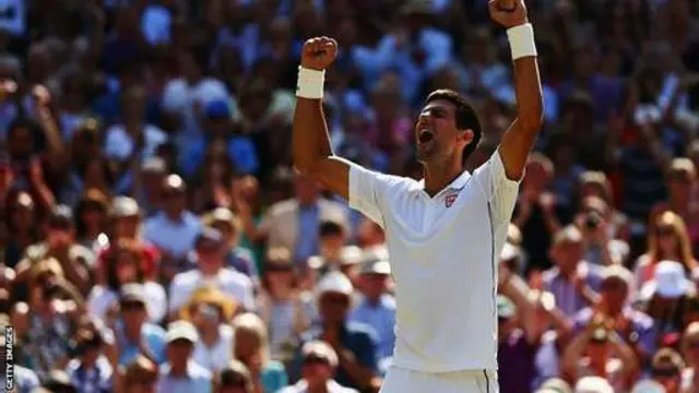 جوکوویچ تا پیش از این دو بار به فینال ویمبلدون رسیده بود