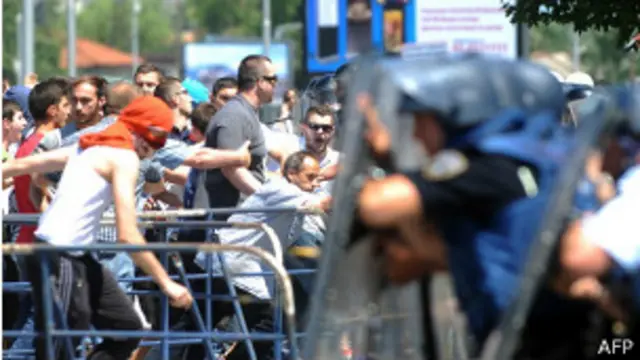 Protestas en Macedonia