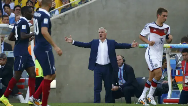 Didier Deschamps. El DT francés no la pasa bien.