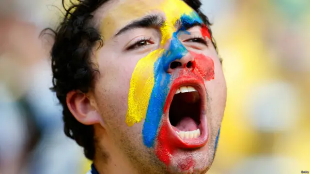 Pasión colombiana en el Castelao de Fortaleza.