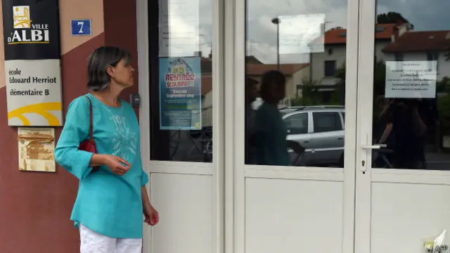 Escola primária onde professora foi assassinada | Crédito: AFP