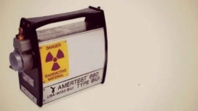 Fuente de Iridio robada en México. Foto: Secretaría de Gobernación