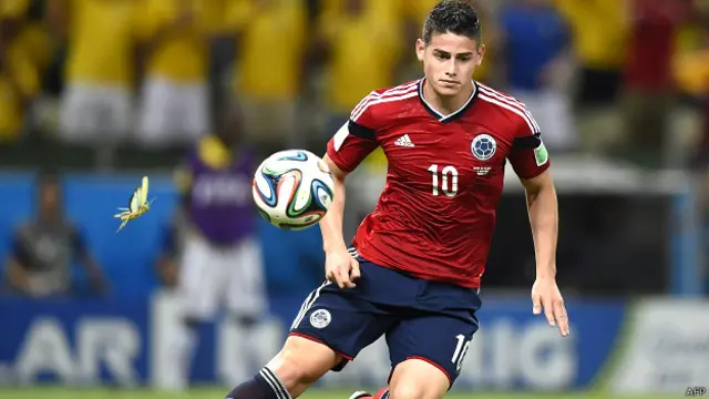 कोलंबिया के खिलाड़ी जेम्स रोड्रिगेज़