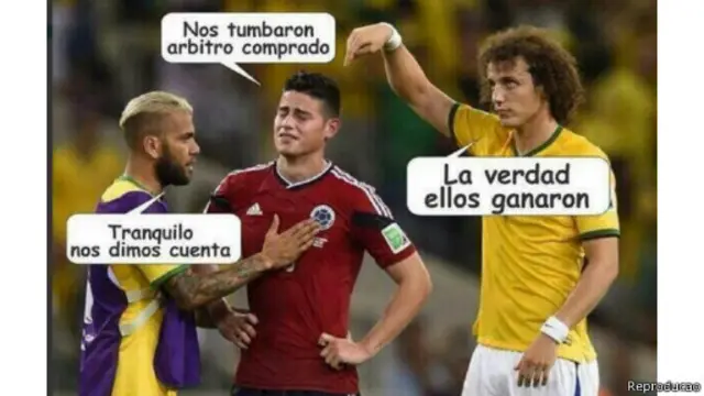 Meme Brasil x Colômbia (Reprodução)