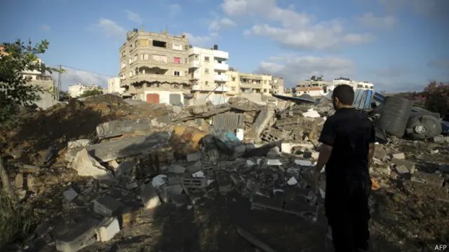 غارات الطيران الحربي الإسرائيلي تؤدي إلى دمار كبير في غزة.