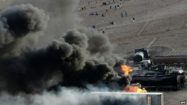 अफगानिस्तान तेल टैंकर पर चरमपंथी हमला