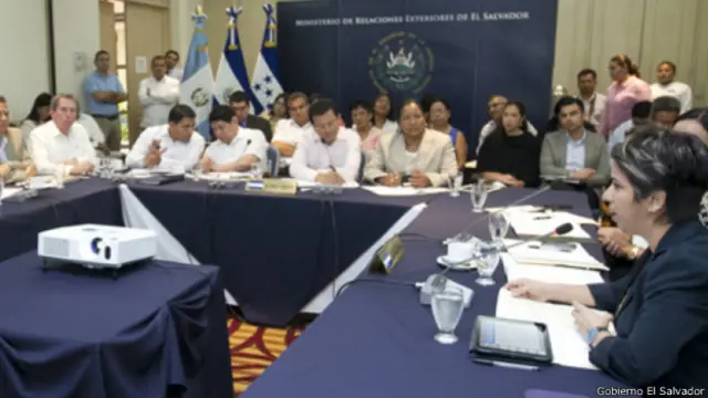 Reunión de representantes centroamericanos