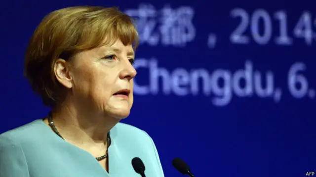 默克尔在成都出席城镇化论坛(6/7/2014)