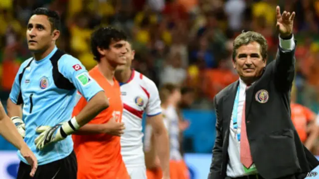 Pelatih Kosta Rika, Jorge Luis Pinto, mengaku bangga kepada timnya walaupun dikalahkan Belanda.