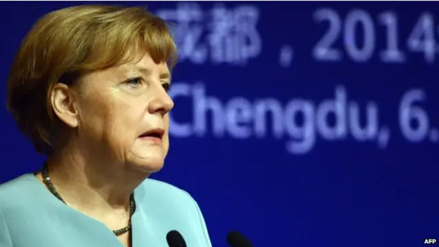 Bà Angela Merkel rất muốn phát triển thêm nữa các liên hệ kinh tế giữa Đức và Trung Quốc