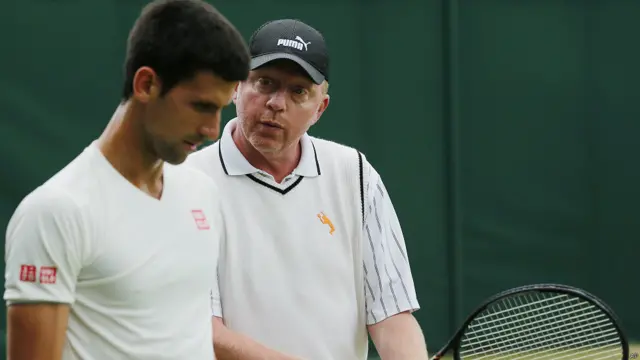 بوریس بکر، مربی جوکوویچ خود بارها در ویمبلدون قهرمان شده است