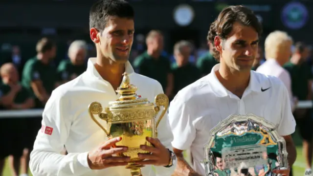 Новак Джокович и Роджер Федерер
