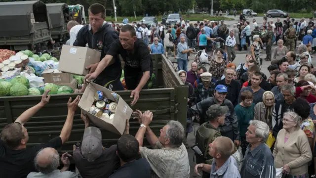 Помощь жителям Славянска