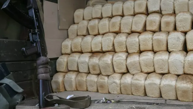 Хлеб для жителей Славянска