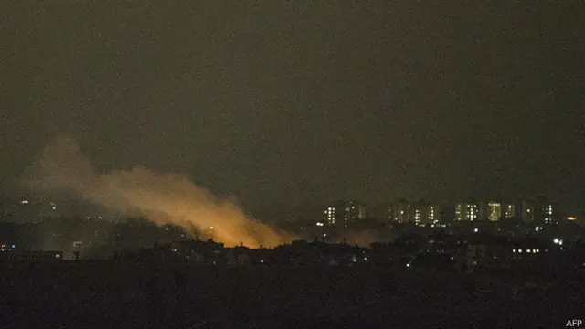 Efectos de los bombardeos israelíes en Gaza