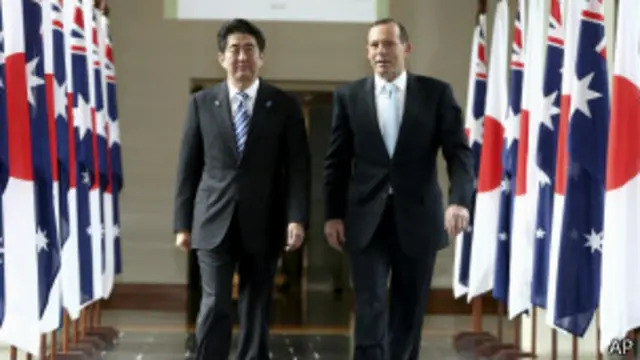 Ông Shinzo Abe gặp Thủ tướng Úc Tony Abbott