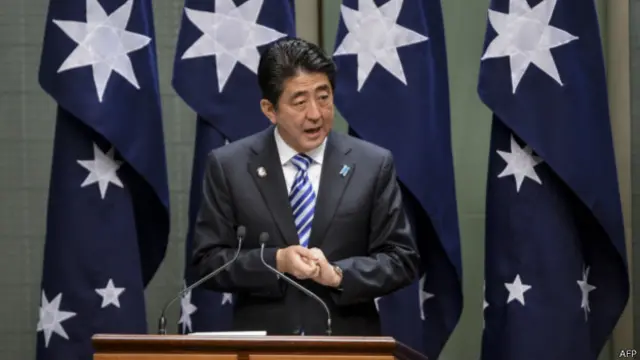 日本首相安倍晉三在澳大利亞國會發表演講（08/07/2014）