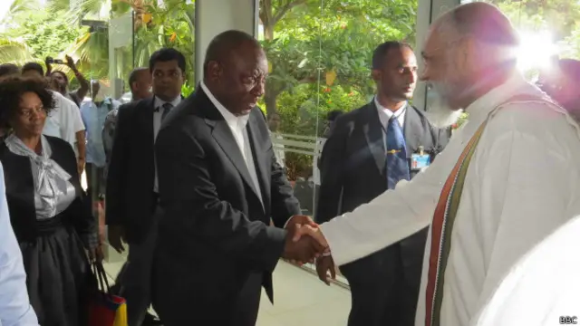 दक्षिण अफ़्रीका के उप राष्ट्रपति सिरिल रामाफोसा