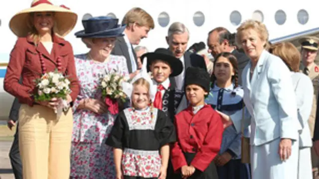 Visita de la Reina Beatriz de Holanda a Tres Arroyos