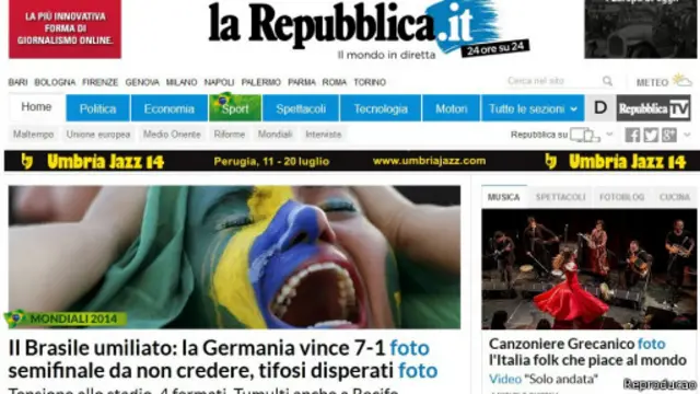 La Repubblica (Reprodução)